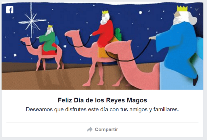 Imagen - Desea un feliz día de los Reyes Magos a través de Facebook