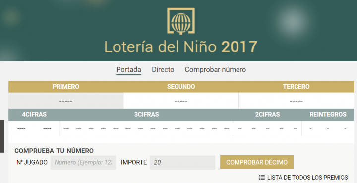 Imagen - Cómo comprobar la lotería del Niño 2017 por Internet