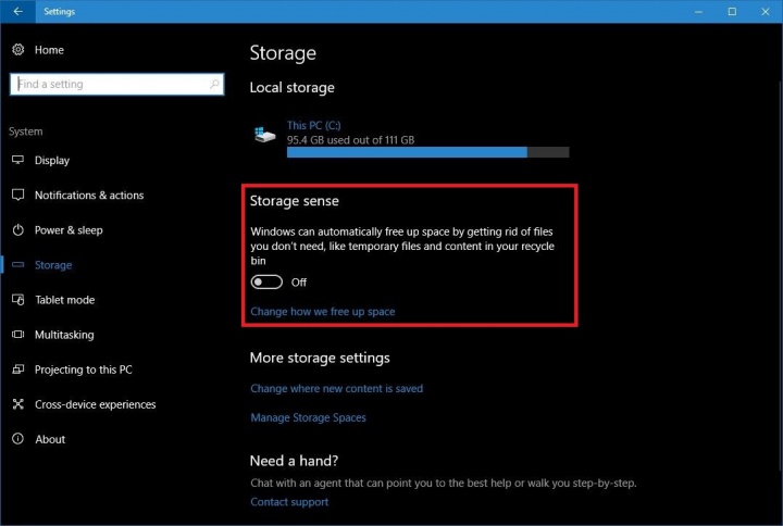 Imagen - Windows 10 liberará espacio de forma automática