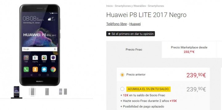 Imagen - Dónde comprar el Huawei P8 Lite (2017)