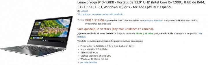 Imagen - 5 tiendas dónde comprar el Lenovo Yoga 910