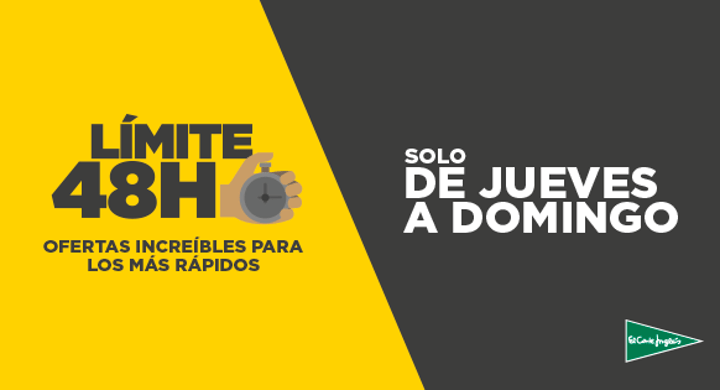 Límite 48 Horas vuelve a El Corte Inglés con ofertas tecnológicas