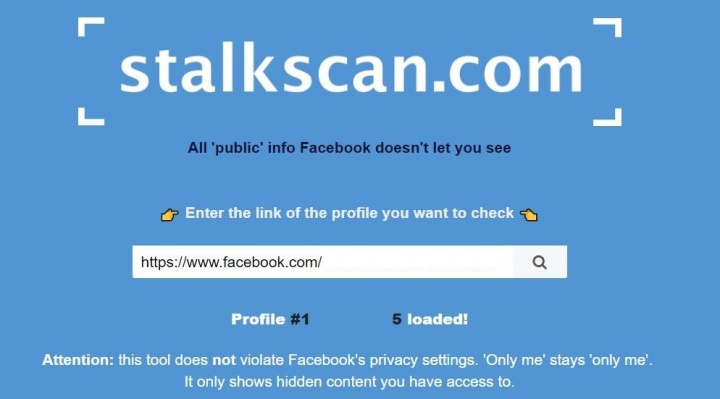 Imagen - Stalkscan, la web para espiar perfiles en Facebook