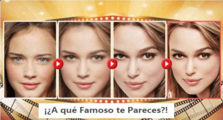 Cuidado con el test de Facebook "¿A qué famosos te pareces?"