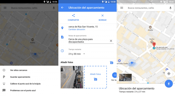 Imagen - Google Maps te permite guardar dónde has aparcado