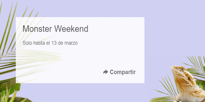 Conoce las mejores ofertas de eBay por el Monster Weekend