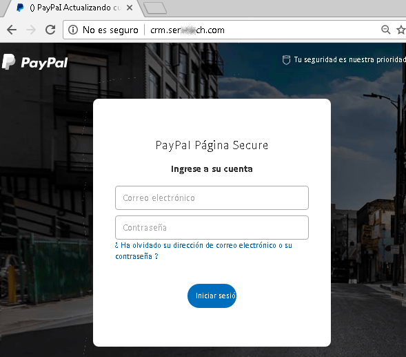 Imagen - Detectada una nueva web falsa que se hace pasar por PayPal