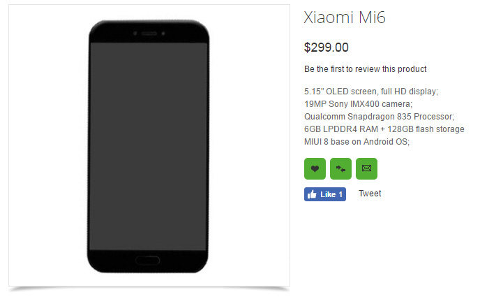 Imagen - Xiaomi Mi6 costará menos de 300 euros