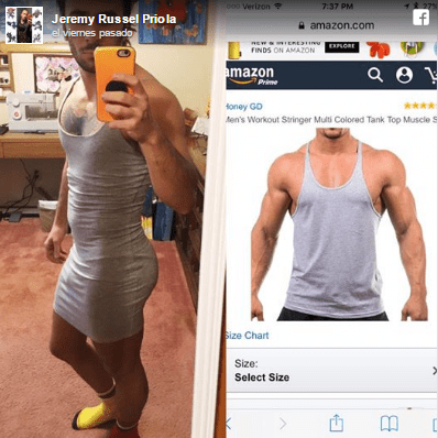 Imagen - Compra una camiseta en Amazon y le envían un vestido, que se vuelve viral