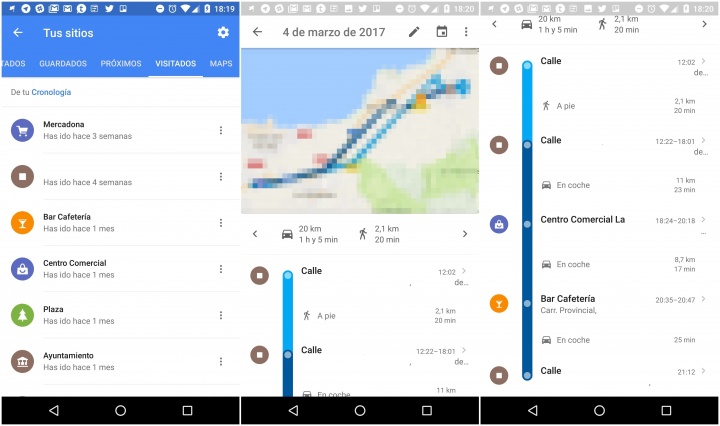 Imagen - Google Maps para iOS añade lista de sitios visitados recientemente