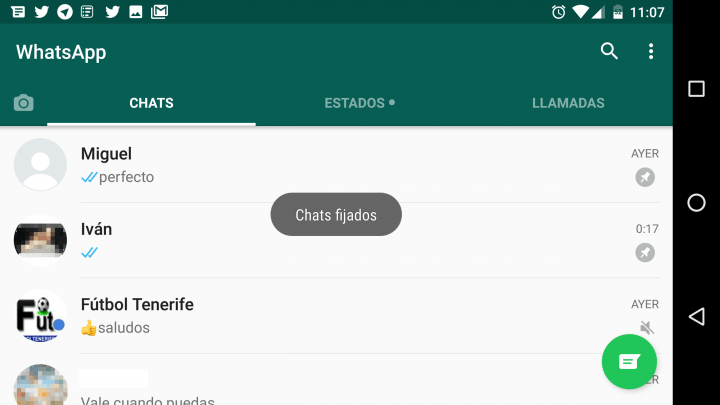 Imagen - WhatsApp beta para Android ya permite fijar conversaciones