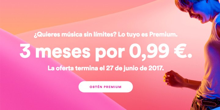 Imagen - Consigue Spotify Premium durante 3 meses por 0,99 €