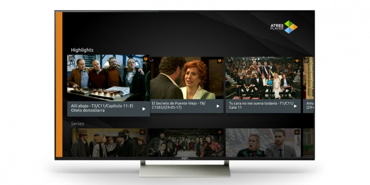 La nueva app Atresplayer llega a los televisores de Sony