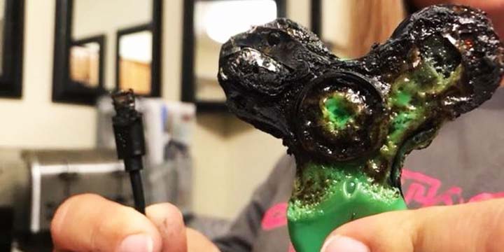 Algunos Fidget Spinner con Bluetooth están explotando