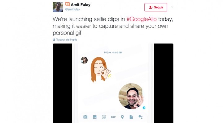 Imagen - Google Allo permite crear GIFs con tus selfies