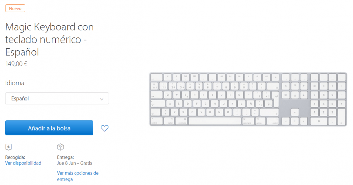 Imagen - Apple pone a la venta un Magic Keyboard con teclado numérico