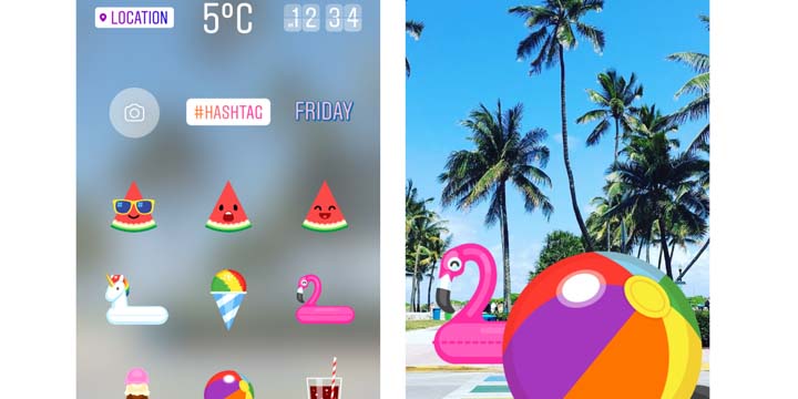 Instagram lanza stickers de verano