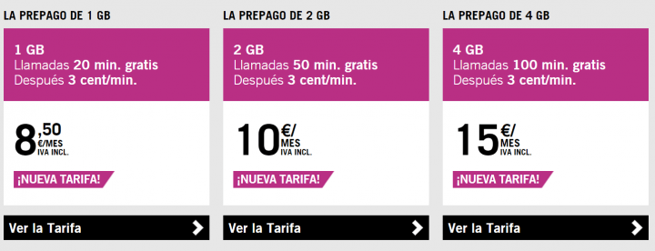 Imagen - Yoigo renueva sus tarifas prepago: 2 GB y 50 minutos por 10 euros