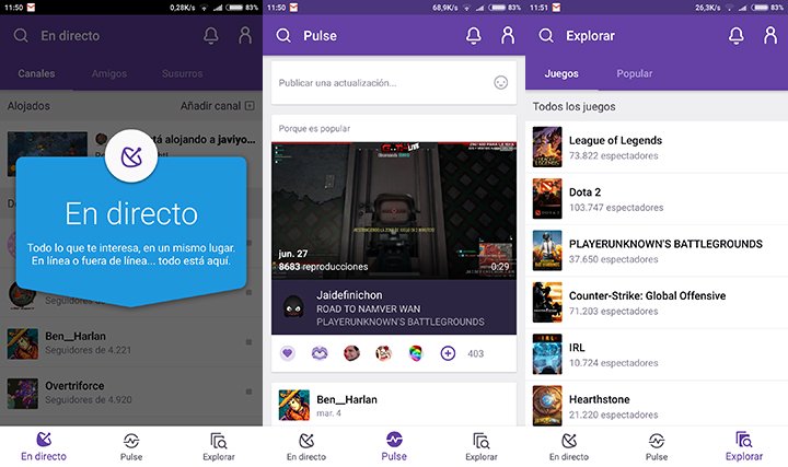 Imagen - Twitch para móviles se actualiza con nueva interfaz