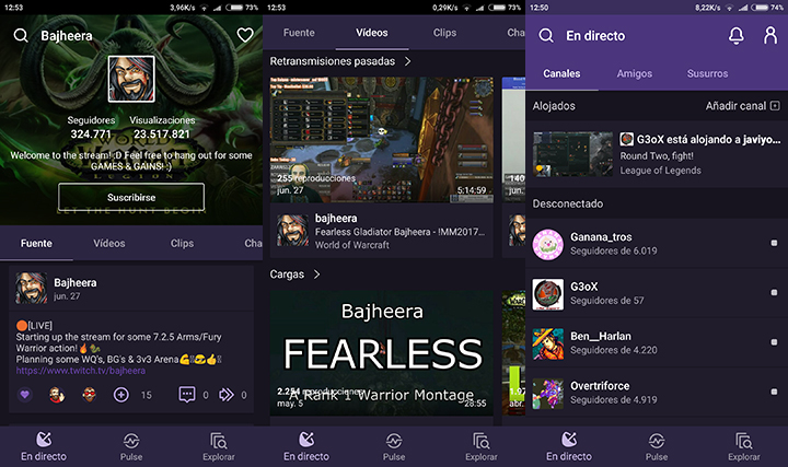 Imagen - Twitch para móviles se actualiza con nueva interfaz