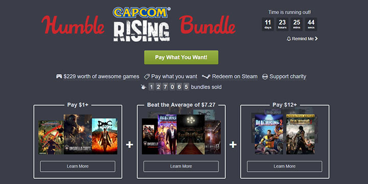 Humble Bundle nos ofrece grandes videojuegos de Capcom con descuentos enormes