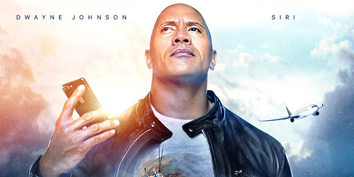 'The Rock' aparece en el nuevo anuncio de Apple junto a Siri