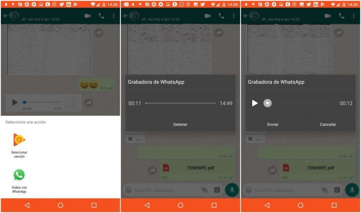 Imagen - WhatsApp ya permite grabar audio sin dejar pulsada la pantalla