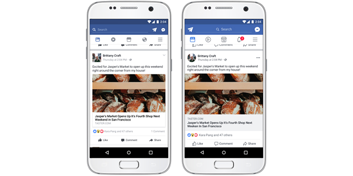 Imagen - Facebook estrena nuevo diseño en la app móvil