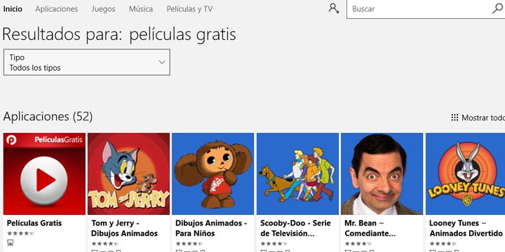 La Tienda de Windows se llena de apps de streaming pirata