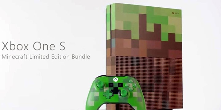 Microsoft presenta una Xbox One S con el estilo de Minecraft