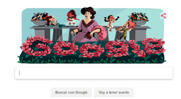 Imagen - Google dedica su Doodle a Emilia Pardo Bazán, escritora y pionera del feminismo