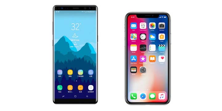 iPhone X vs Galaxy Note 8: ¿Cuáles son las diferencias?