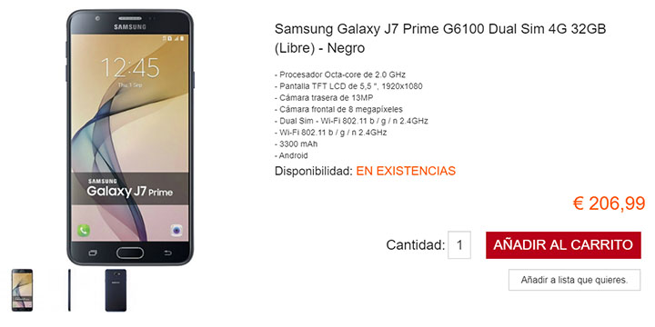 Imagen - Dónde comprar el Samsung Galaxy J7 Prime