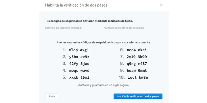 Imagen - Asegura tu cuenta de Dropbox con la verificación en dos pasos