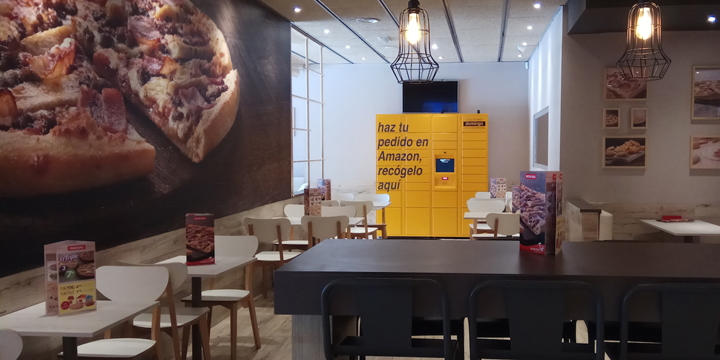 Amazon Locker dispondrá de armarios para recoger pedidos en Telepizza