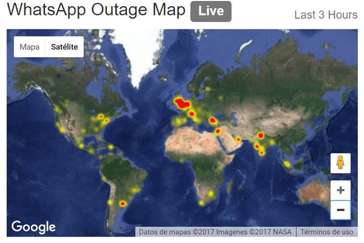 Imagen - WhatsApp sufre una caída en varios países