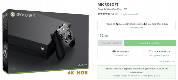 Imagen - Dónde comprar la Xbox One X