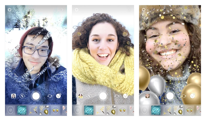 Imagen - Instagram añade nuevos filtros, stickers y efectos de Superzoom por Navidad