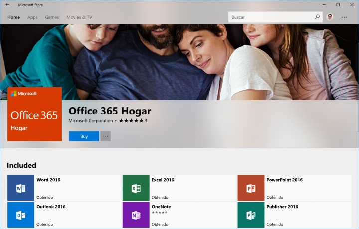 Imagen - Descarga Office 365 Hogar y Office 365 Personal desde la Tienda de Windows 10
