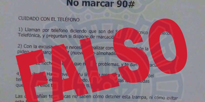 El bulo de "no marcar 90#" desde el teléfono circula de nuevo en WhatsApp