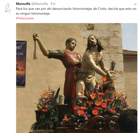 Imagen - La multa por cambiar la cara del Cristo de la Amargura en Instagram se viraliza