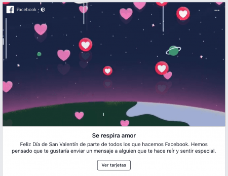 Imagen - Facebook celebra San Valentín con tarjetas de felicitación y marcos para tus fotos
