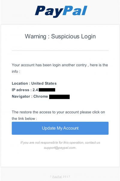 Imagen - Cuidado con el email de &quot;Suspicious Login&quot; de PayPal