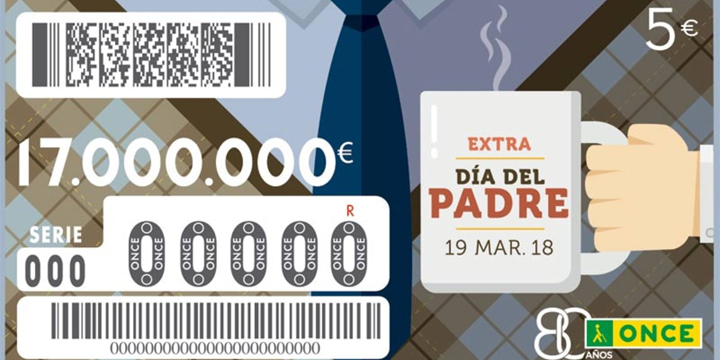 Comprueba el resultado del Sorteo ONCE Extra Día del Padre 2018