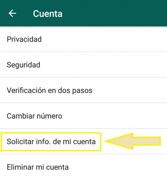 Imagen - WhatsApp te permitirá descargar tus datos