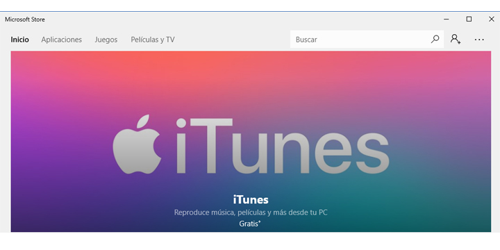 Descarga ya iTunes desde la Microsoft Store de Windows 10
