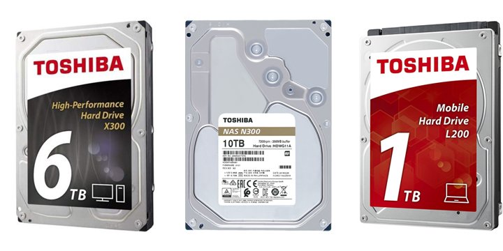 Toshiba lanza nuevos discos duros N300, X300 y L200 con mayor capacidad