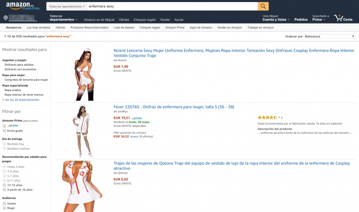 Imagen - Exigen a Amazon que deje de vender disfraces de enfermera sexy