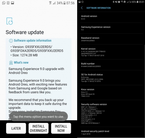 Imagen - Samsung Galaxy S7 y S7 Edge comienzan a recibir Android Oreo