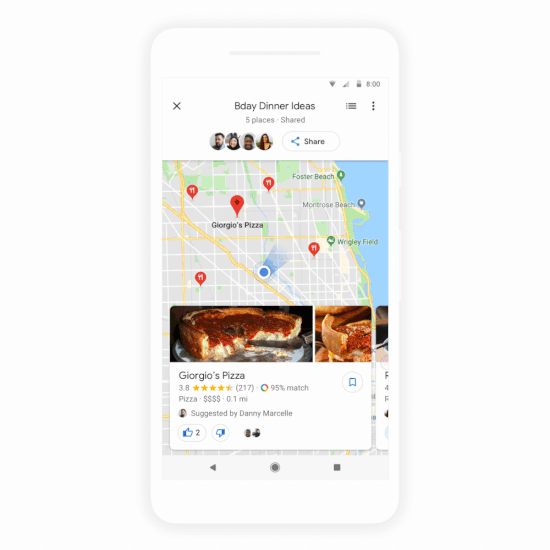 Imagen - Google Maps permitirá crear planes en grupo y sugerirá restaurantes de forma inteligente